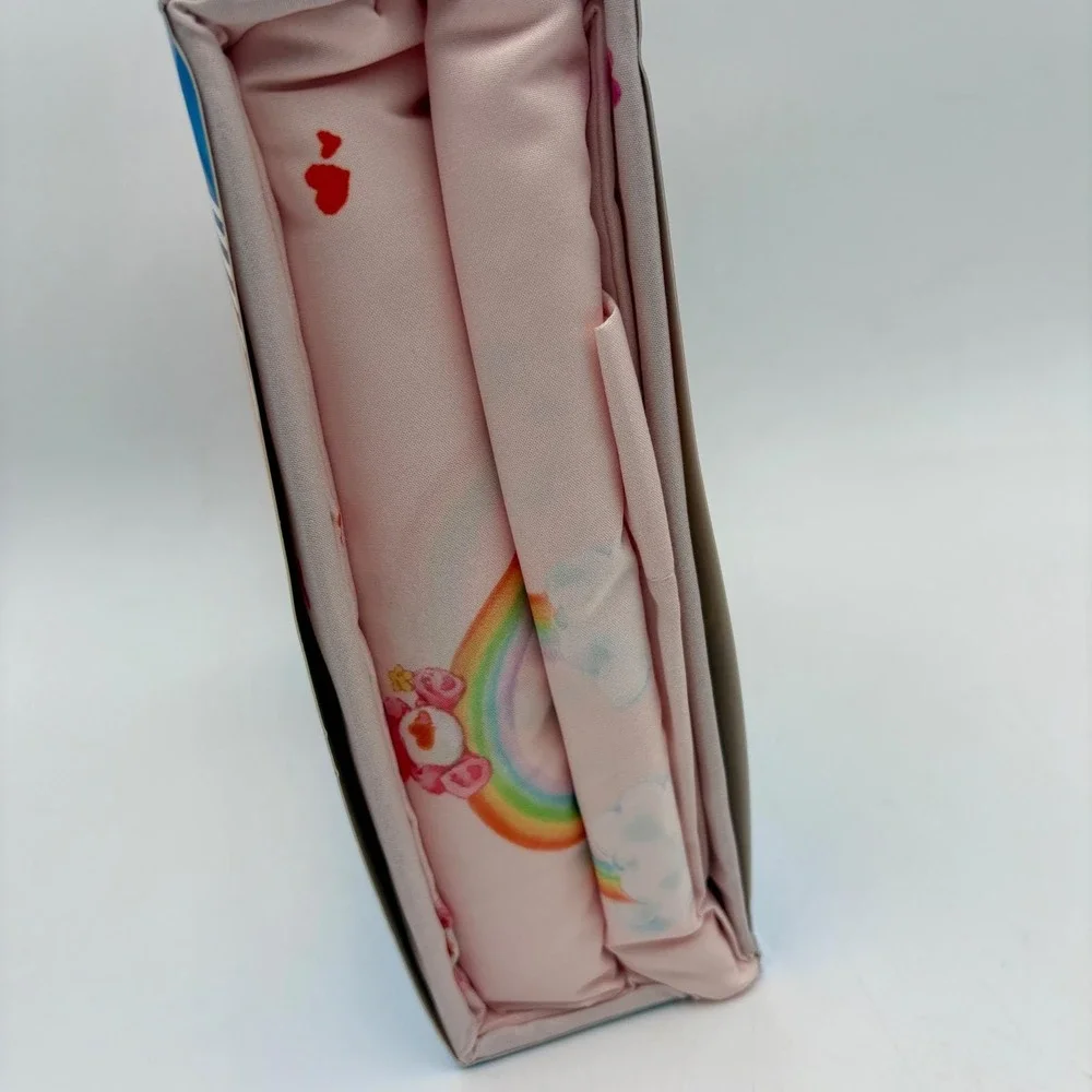 Care Bears Care to Sleep Queen Sheet Set Pink Blush‎ Microfiber Super Soft